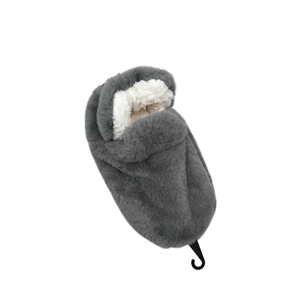Northeast Outfitters Cozy Cabin Women's Fur Booties S/M Grey - Picture 2 of 6